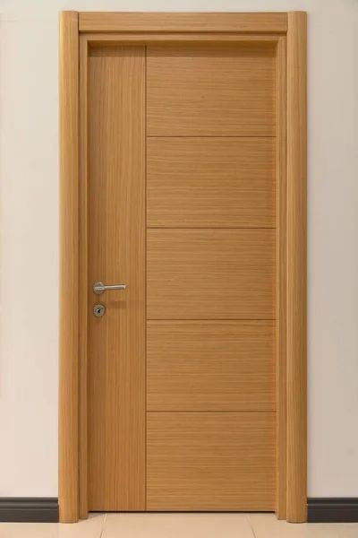 قشرة ارو طبيعي  mdf باب خشبي
