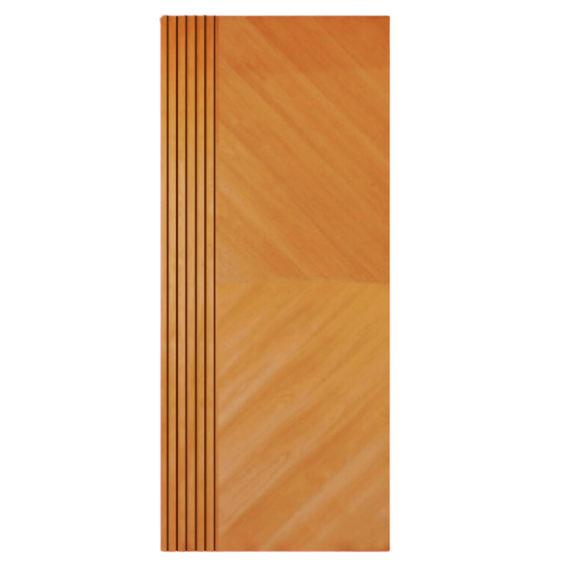 قشرة ارو طبيعي  mdf باب خشبي