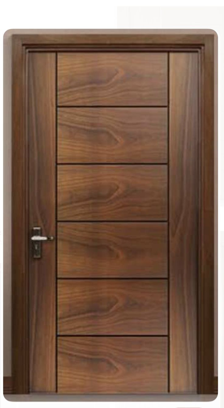 قشرة ارو طبيعي  mdf باب خشبي
