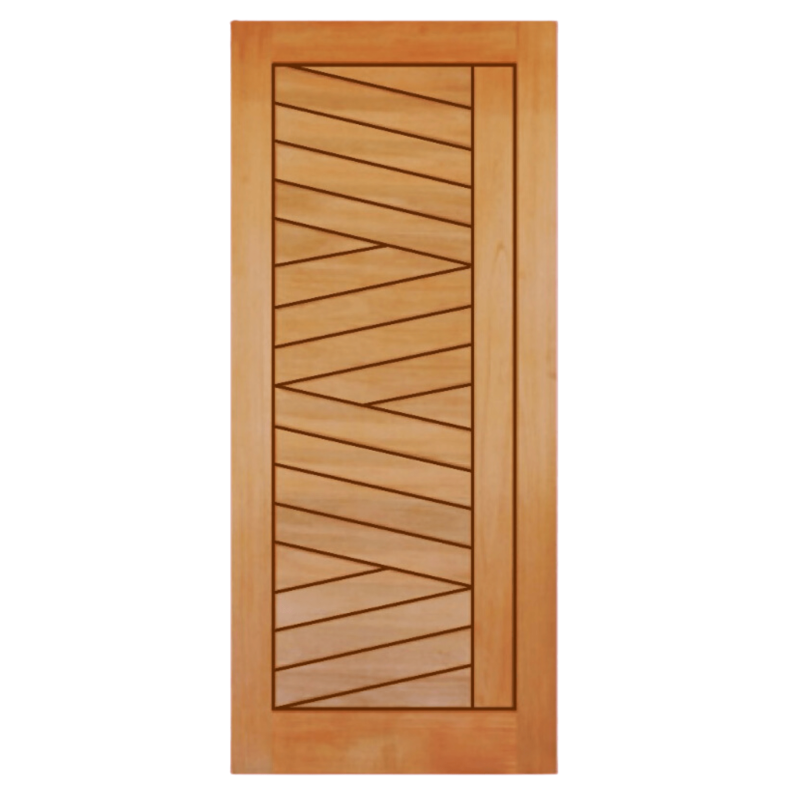 قشرة ارو طبيعي  mdf باب خشبي