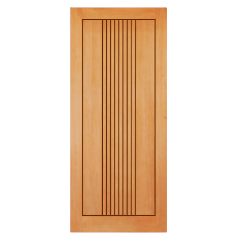 قشرة ارو طبيعي  mdf باب خشبي